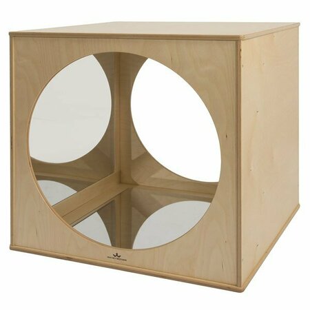 WHITNEY BROTHERS WB1861 24 3/4'' x 23 1/2'' x 24'' Children's Wood Kaleidoscope Play House Cube 9461861